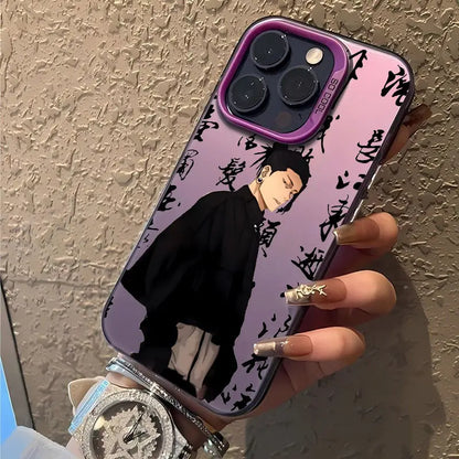 Jujutsu Kaisen Satoru Gojo Phone Case For iPhone 16 15 14 13 12 11 Pro Max X XR XSMAX 8 7 Plus Candy Matte Shockproof Back Cover