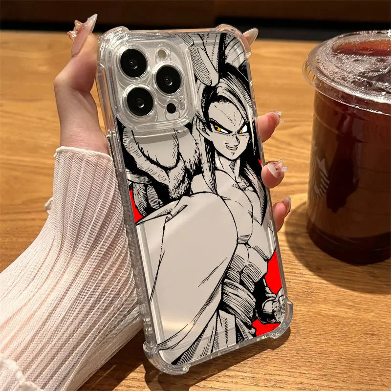 Super Saiyans Broly Gokus DragonS BallS Phone Case For iPhone 17 16e 16 15 14 13 12 11 Mini Air Pro Max Plus Anti Fall Cover