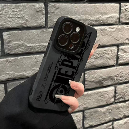 One Luffies Z-Zoroes Pieces Phone Case for Apple iPhone 17 Air 16 16e 15 14 Plus 13 12 11 Pro Max Luxury Leather Texture Cover