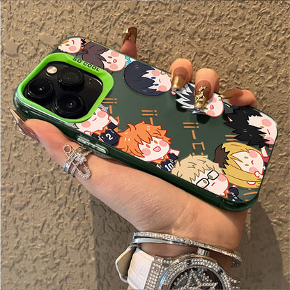 Handsome Anime Haikyuu Hot Hard Case for iPhone 16E 11 12 16 15 14 13 Pro Max XS X XR Plus 8 7 SE 2020 Shockproof Matte Cover PC