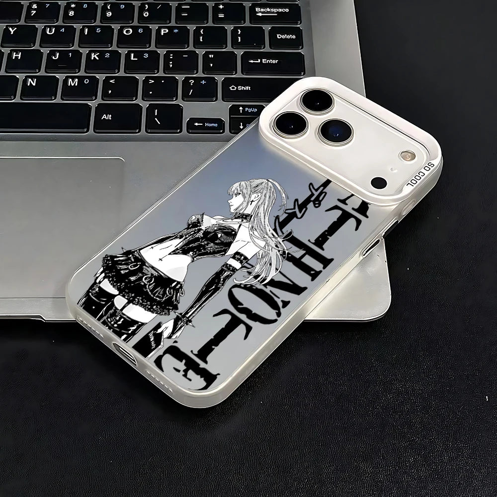 Anime Death Note Phone Case For iPhone 17 16e 16 15 14 13 12 11 mini Pro Max X XR XSMAX 8 7 Air Plus Anti Fall Matte Back Cover