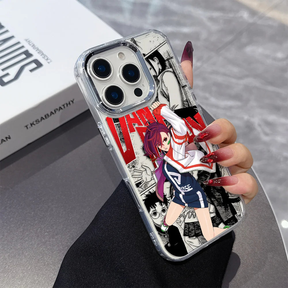 New DanDaDan Anime Phone Case For iPhone 17 16e 16 15 14 13 12 11 mini Pro Max X XR XSMAX 8 7 Air Plus Transparent Soft Cover