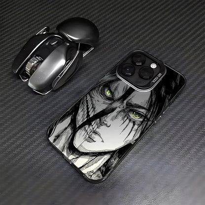 Luxury Hot Anime Attack On Titan Phone Case For iPhone 17 16e 16 15 14 13 12 11 mini Pro Max X XR Air Plus Anti Fall Matte Cover
