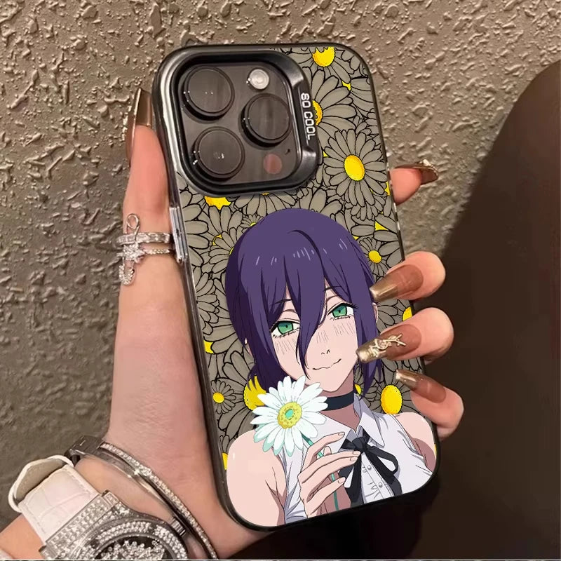 Chainsaws Man Cute Reze Daisy Phone Case for Samsung Galaxy A17 A07 A16 A06 A35 A55 A25 A05S A15 A56 A54 A36 4G 5G Matte Cover