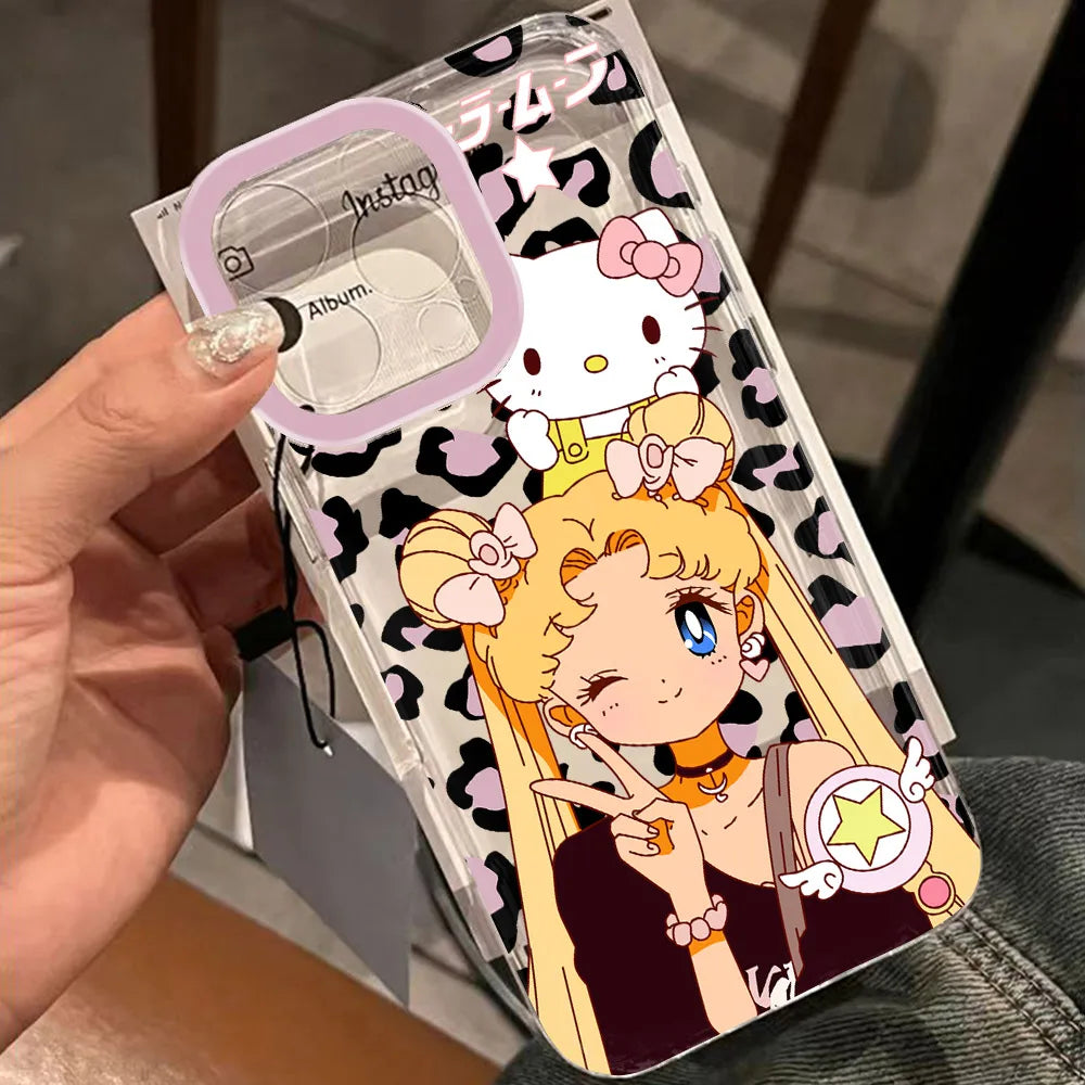 Cartoon Sailor Moon Phone Case for Xiaomi Mi 15T 15 14 13 12 11 10 10T 14T Poco M7 X6 F7 F5 F4 X7 X4 NFC Lite GT Pro Ultra 4G 5G