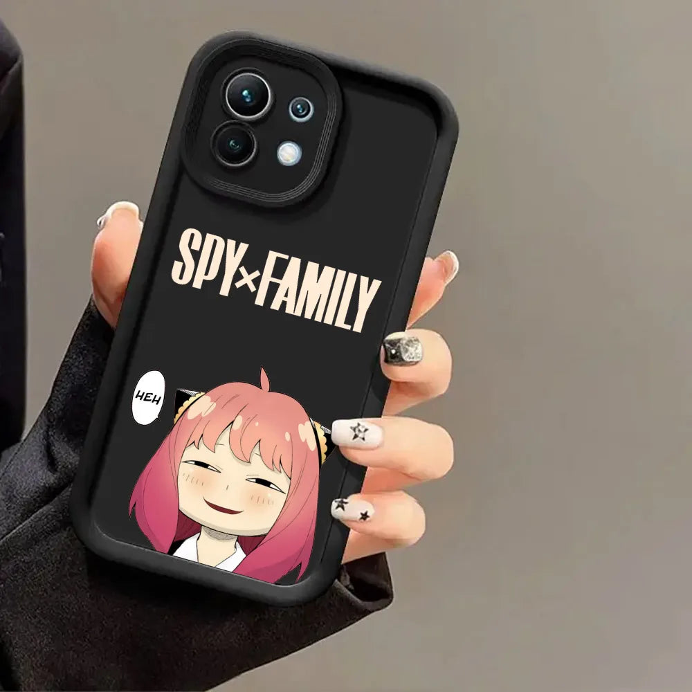 Cartoon Kawaii Spy X Family Anime Phone Case for Xiaomi 13T 14T 15T 17T Pro 15 Ultra Poco M7 M8 F8 F7 X6 X7 X8 17 Pro Max Cover