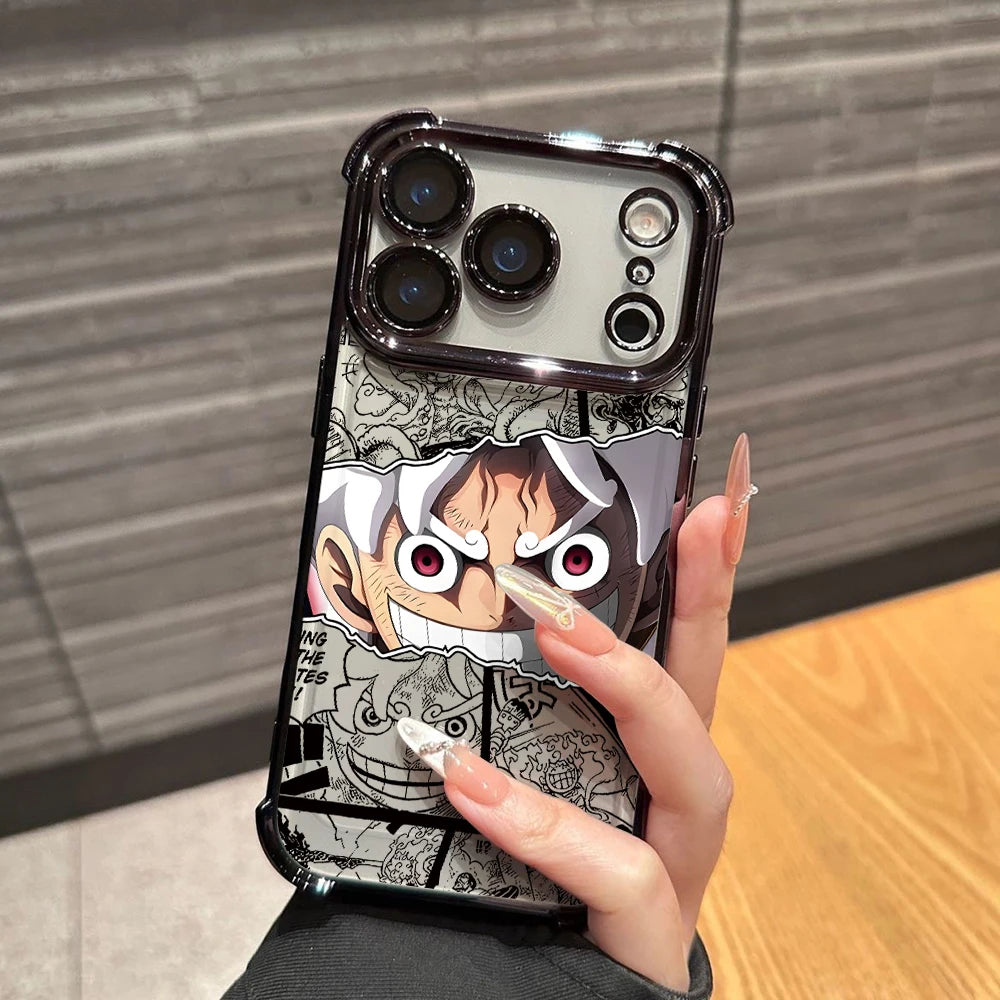 One P-Pieces L-Luffies Phone Case for iPhone 17 Air 16 15 14 Plus 13 12 11 Pro Max X Xs XR 8 e Anti-drop Transparent Soft Cover