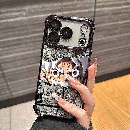 One P-Pieces L-Luffies Phone Case for iPhone 17 Air 16 15 14 Plus 13 12 11 Pro Max X Xs XR 8 e Anti-drop Transparent Soft Cover