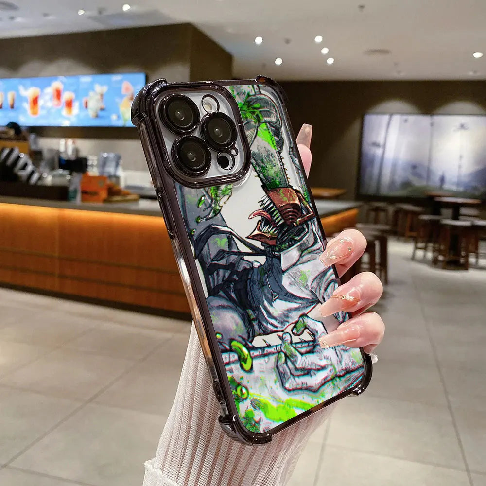 Chainsaws Mans Art Anime Case For Xiaomi 17T Pro 15T 14T 15 14 Poco F5 F7 F8 Ultra M7 M8 X5 X6 X7 X8 Pro Max 5G Shockproof Cover