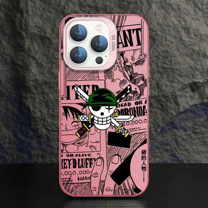 One Piece Bone Logo Cover Phone Case for iPhone 16e 11 12 13 Pro Max 14 15 16 Plus