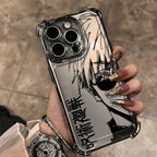 Jujutsu Kaisen Gojo Satoru New Plating Case For iPhone 16 15 14 13 12 11 Pro Max X XR XSMax 7 8 6 Plus Anti-Fall Airabag Back