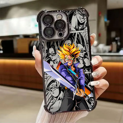 Dragons Balls GT Saiyans Vegeta Goku Phone Case for iPhone 11 13 15 16 17 Pro Max 14 Plus 17Air 16E 12 Mini 11 17Pro Clear Cover