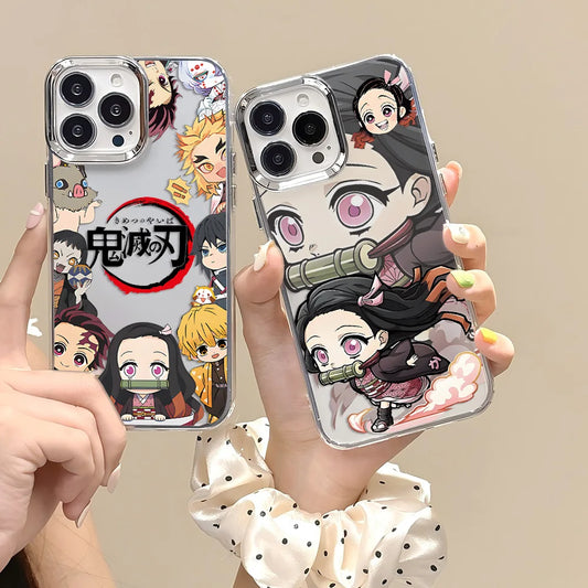 Kamado Nezuko Demons Slayers Phone Case For iPhone 17 16e 16 15 14 13 12 11 Pro Max XR XSMAX 8 7 Air Plus Transparent Soft Cover