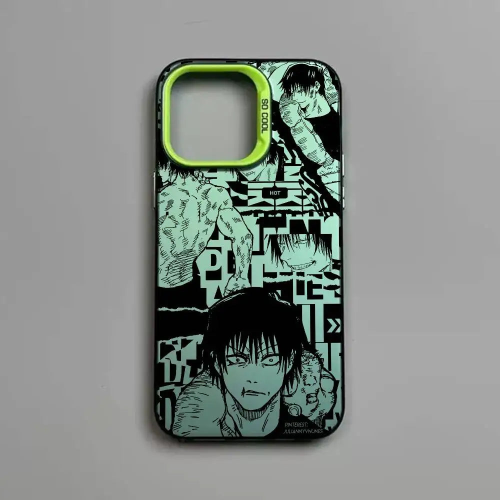 J-Jujutsu Toji Kaisen F-Fushiguro  For iPhone 17 16 15 14 13 12 11 Pro MAX Matte Shockproof Back Anti Fall Matte Cover