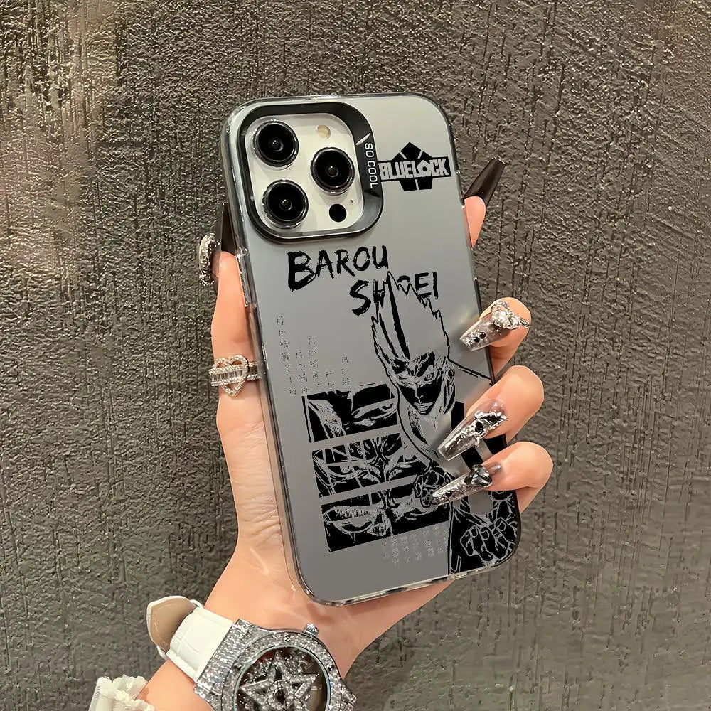 Anime blue lock Phone Case TPU Slim Shockproof Phone Case Full Camera Cover For iPhone 17 16 15 14 13 12 11 Pro Max