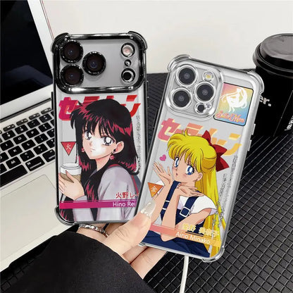 Sailor Moon Love And Beauty Soft Phone Cover Case for iPhone 17 12 Air 16 Pro Max 14 15 Plus 11 13