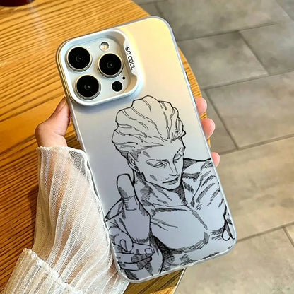 Kinji Hakari Jujutsu   Phone Case For iPhone 17,16,15,14,13,12,11,Mini,Pro,E,MAX White Candy Matte Cover