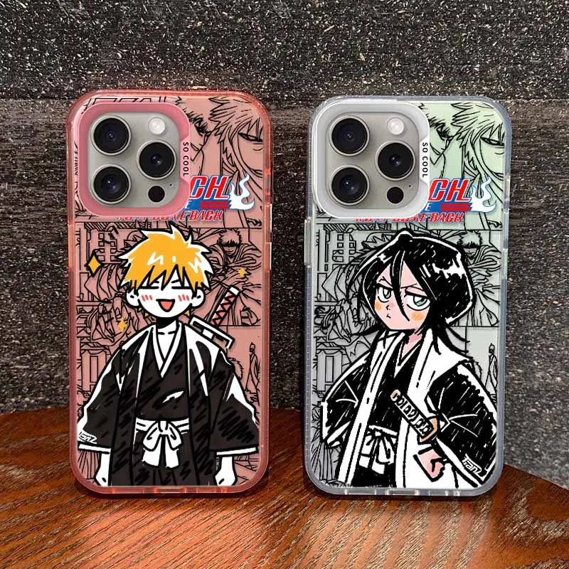 BLEACH Anime For Apple iPhone 17 16E 16 15 14 13 12 mini Pro Max Plus Cover Funda Silicone Soft Capa Colorful Phone Case