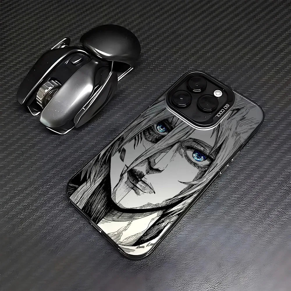 Luxury Attack On Titan Phone Case For iPhone 17 17e 16e 16 15 14 13 12 11 mini Pro Max X XR XSMAX 8 7 Air Plus Anti Fall Matte
