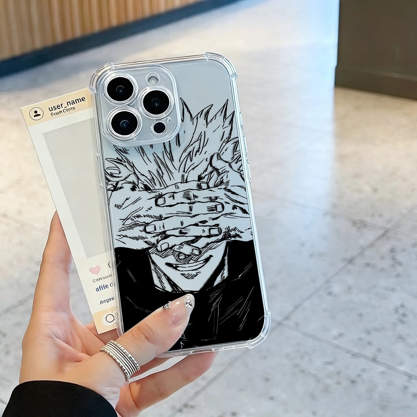 Anime Jujutsu Kaisen Phone Case For iPhone 17 16e 16 15 14 13 12 11 Mini Air Pro Max X XR XSMax 7 8 Plus Anti Fall Transparent