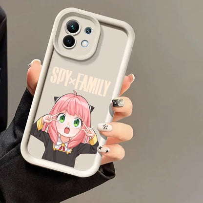 Cartoon Kawaii Spy X Family Anime Phone Case for Xiaomi 13T 14T 15T 17T Pro 15 Ultra Poco M7 M8 F8 F7 X6 X7 X8 17 Pro Max Cover