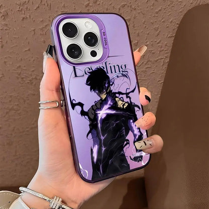 Anime Solos Levelings Phone Case For iPhone 16 15 14 13 12 11 Pro Max X XR XSMAX 8 7 Plus Matte Shockproof Back Anti Fall Cover