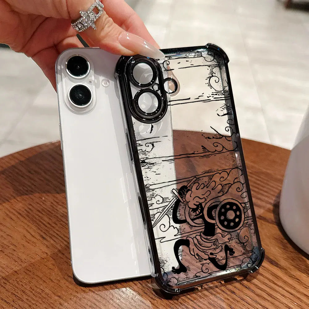 O-One Pieces Manga Funda For iPhone 17 Pro 16 15 14 13 12 11 Pro Max Case 17 Plus 17E 16E 17Air Silicone Protection Phone Cover