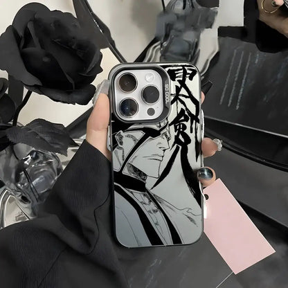 Anime B-Bleach Phone Case For iPhone 17 16 15 14 13 12 11 Pro Max Air multicolor Matte Laser Metallic Aurora Funda