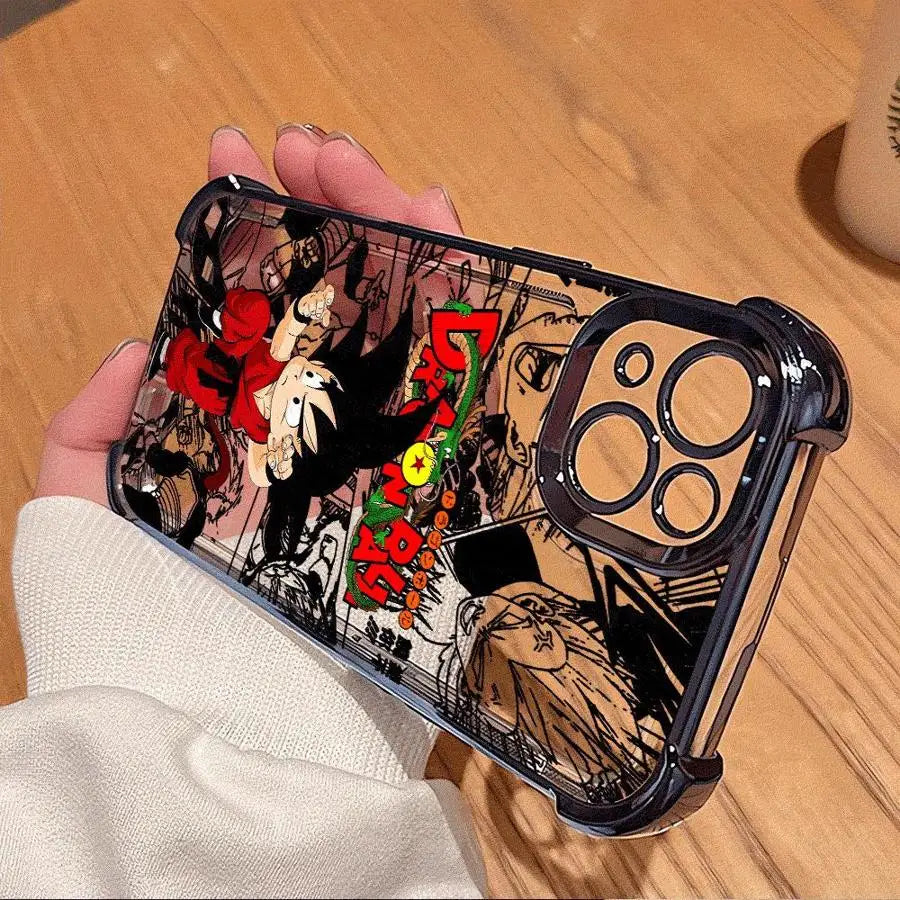 Dragon Ball Anime Goku Case for iPhone 13 14 16 Pro Max 17 Air 12 11 15 Plus Soft Phone Cover