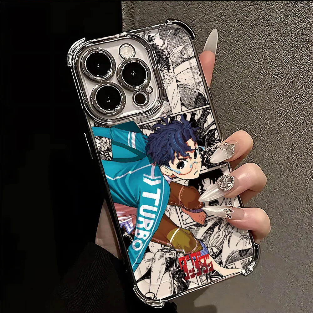 Hot Anime D-Dandadans Plating Phone Case For Samsung A37 A57 A07 A36 A16 A06 A35 A55 A25 A26 A05s A15 A54 A34 A24 A14 A05 4G 5G