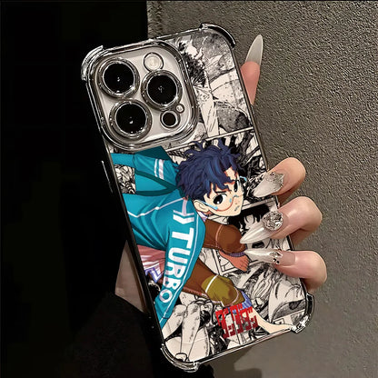 Hot Anime D-Dandadans Plating Phone Case For Samsung A37 A57 A07 A36 A16 A06 A35 A55 A25 A26 A05s A15 A54 A34 A24 A14 A05 4G 5G