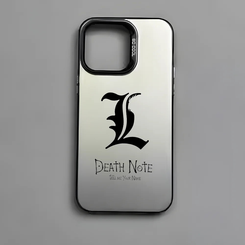 Anime D-Death Note Comics Phone Case For iPhone 16 15 14 13 12 11 Pro Max Plus – Colorful Gradient Soft TPU Back Cover