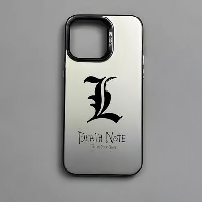 Anime D-Death Note Comics Phone Case For iPhone 16 15 14 13 12 11 Pro Max Plus – Colorful Gradient Soft TPU Back Cover