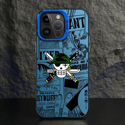 One Piece Bone Logo Cover Phone Case for iPhone 16e 11 12 13 Pro Max 14 15 16 Plus
