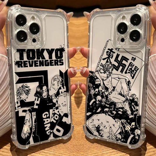 Tokyos Revengers Anime Phone Case Clear For iPhone 17 16 14 15 11 12 13 Pro Max 16E 16 Plus 17 Air Soft Shockproof Silicon Cover