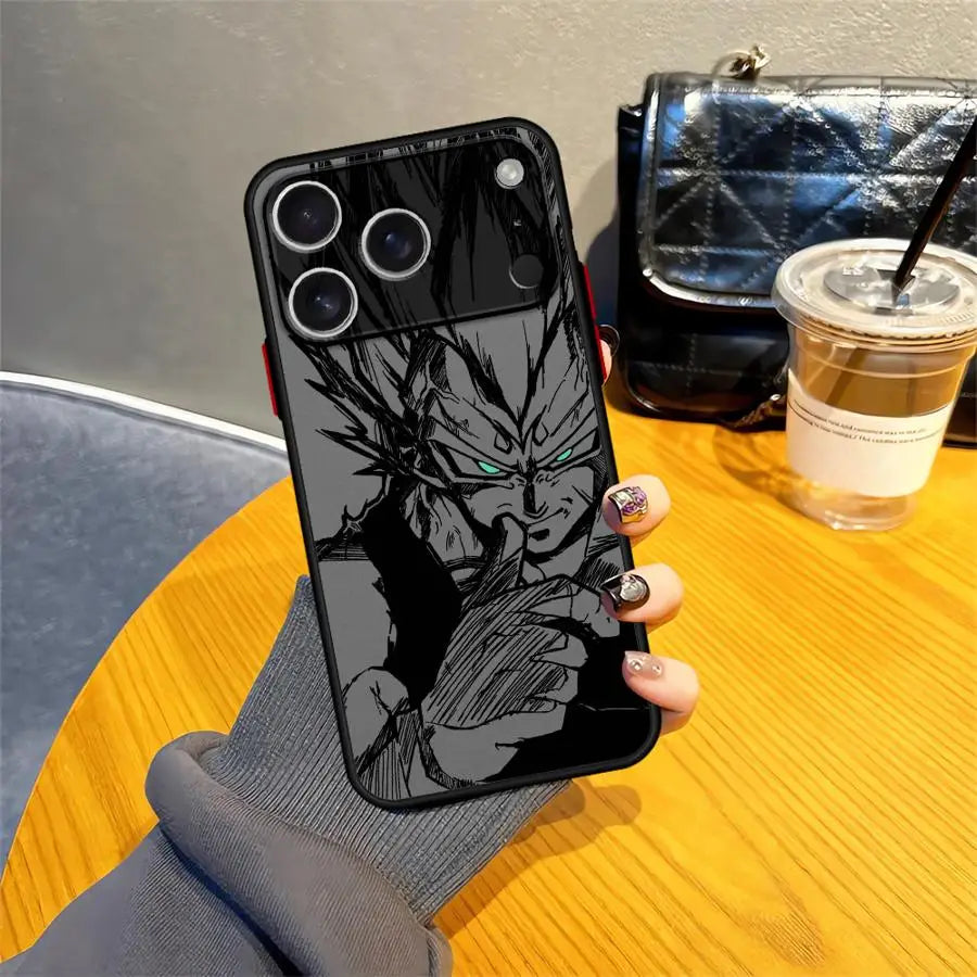 Case for iPhone 17 Pro Max 15 XS XR 11 Air 16 Plus 7 8 SE 14 13 Mini 12 Funda Back Phone Cover Dragon Ball Goku Vegeta