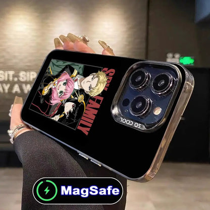 Anime Spy Family Mobile Phone Case for iPhone 17 16 15 14 13 12 11 Air Pro Max Plus MagSafe Translucent Colorful Cover Cover