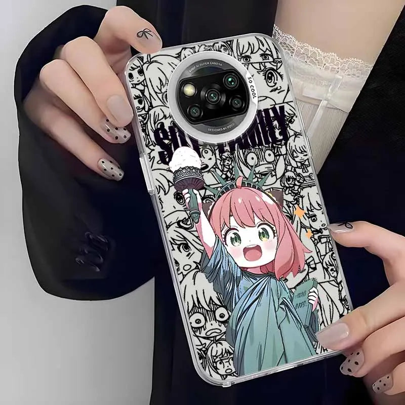 SPY×FAMILY Anya Forger For Xiaomi Redmi Note 15 14 13 12 11E 11S 11 Pro Plus Lite Max Colorful Funda Silicone Soft Phone Case
