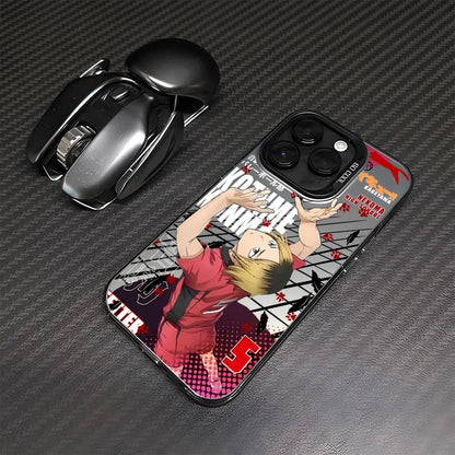 Haikyuu!! Kenma Kozume Phone Case for iPhone 17 Air 16 16e 15 14 Plus 13 12 11 Pro Max X Xs XR 8 Colorful Silver Hard Cover