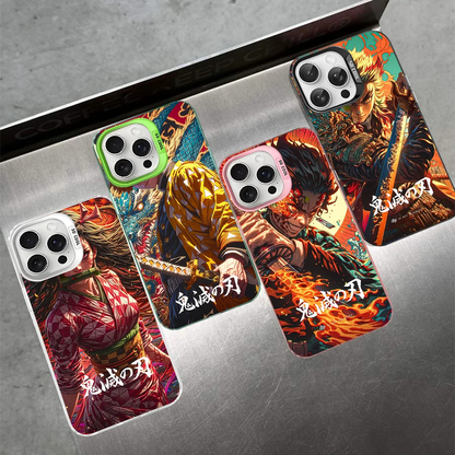 Demon Slayer Phone Case For IPhone 16 15 14 13 12 11 Pro Max X XR XSMAX 8 7 Plus Matte Shockproof Back Cover