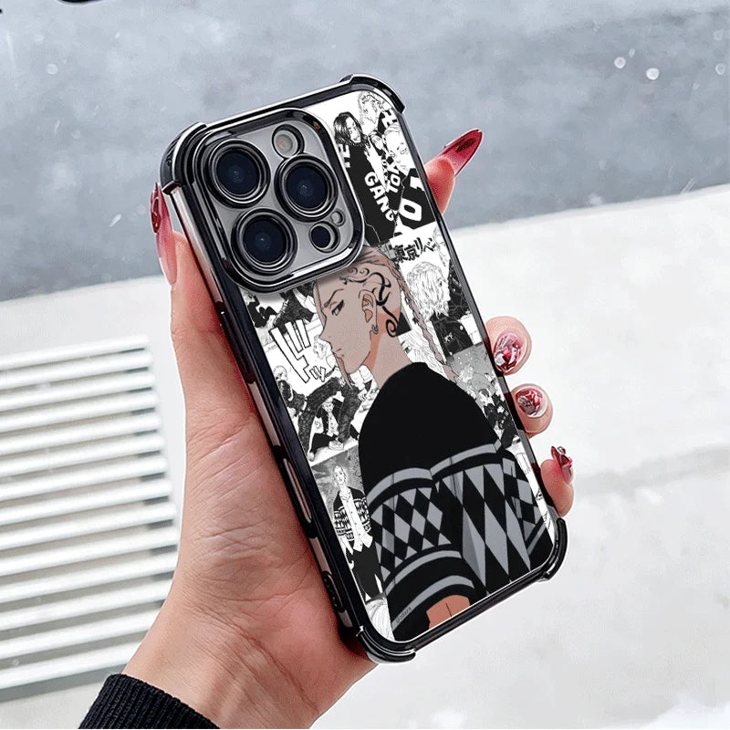 Tokyo Revengers Anime Plating Phone Case For Xiaomi Poco X6 X7 X8 Pro Max X5 X3 M8 M7 M5S Redmi 15C 15 14C 13C 17T 15T 14T F8 Ul