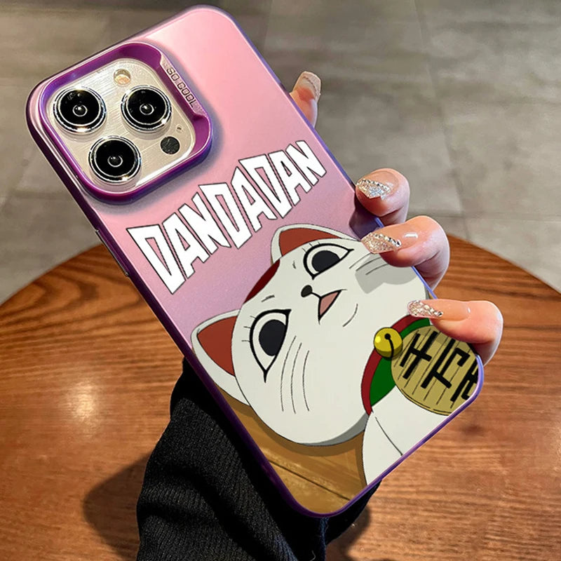 DandadanS Anime Hot New Frosted Phone Case for iPhone 17 Air 16 E 15 14 Plus 13 12 Mini 11 Pro Max Acrylic Sheet Silicone Cover