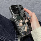 N-NARUTOs K-Kakashies Itachies Phone Case for iPhone 17 Air 16 16e 15 14 Plus 13 12 11 Pro Max X Xs XR 8 Silver Hard Cover