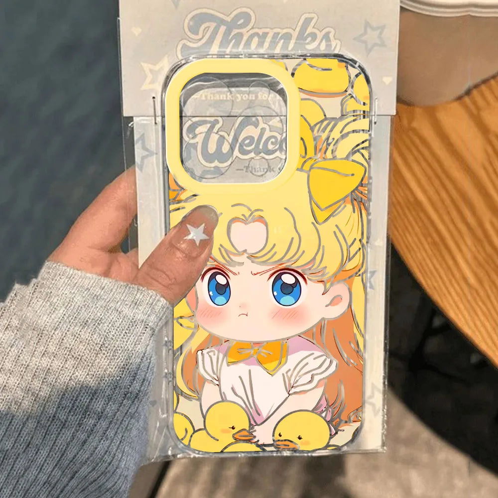 Cartoon Sailor Moon Phone Case for Xiaomi Mi 15T 15 14 13 12 11 10 10T 14T Poco M7 X6 F7 F5 F4 X7 X4 NFC Lite GT Pro Ultra 4G 5G