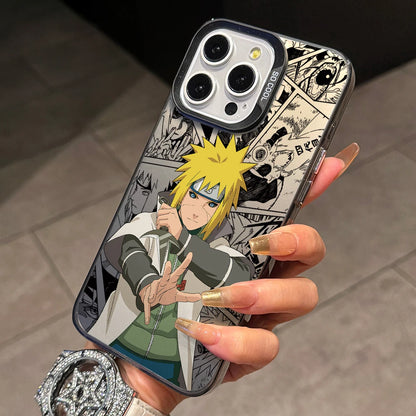 N-NARUTOs K-Kakashies Itachies Phone Case for iPhone 17 Air 16 16e 15 14 Plus 13 12 11 Pro Max X Xs XR 8 Silver Hard Cover