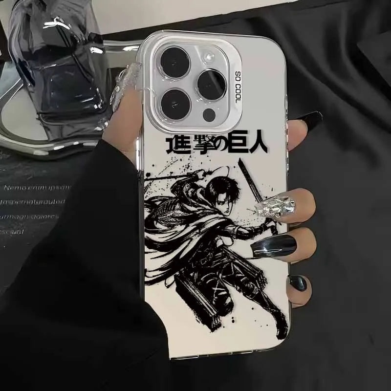 Attack on Titan Anime Cover For Apple iPhone 17 Air 16E 16 15 14 13 12 mini Pro Max Plus Colorful Phone Case