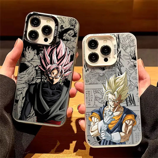 Phone Case For Apple iPhone 17 Air 16E 15 14 Plus 13 12 11 Pro Max Mini Funda Cover D-Dragon B-Ball Z Goku Vegeta