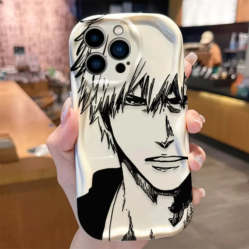 Anime Bleach Wave Phone Case For iPhone 17 Air 16 15 14 13 12 11 Pro Max Plus Mini SE2020 2022 Shockproof Silicone Back Cover