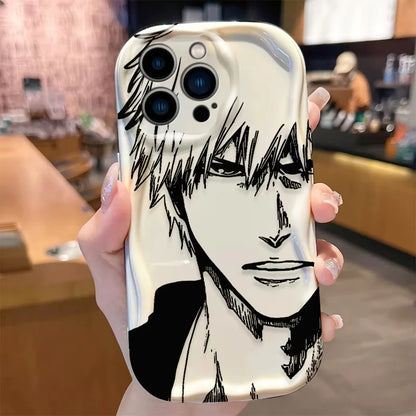 Anime Bleach Wave Phone Case For iPhone 17 Air 16 15 14 13 12 11 Pro Max Plus Mini SE2020 2022 Shockproof Silicone Back Cover