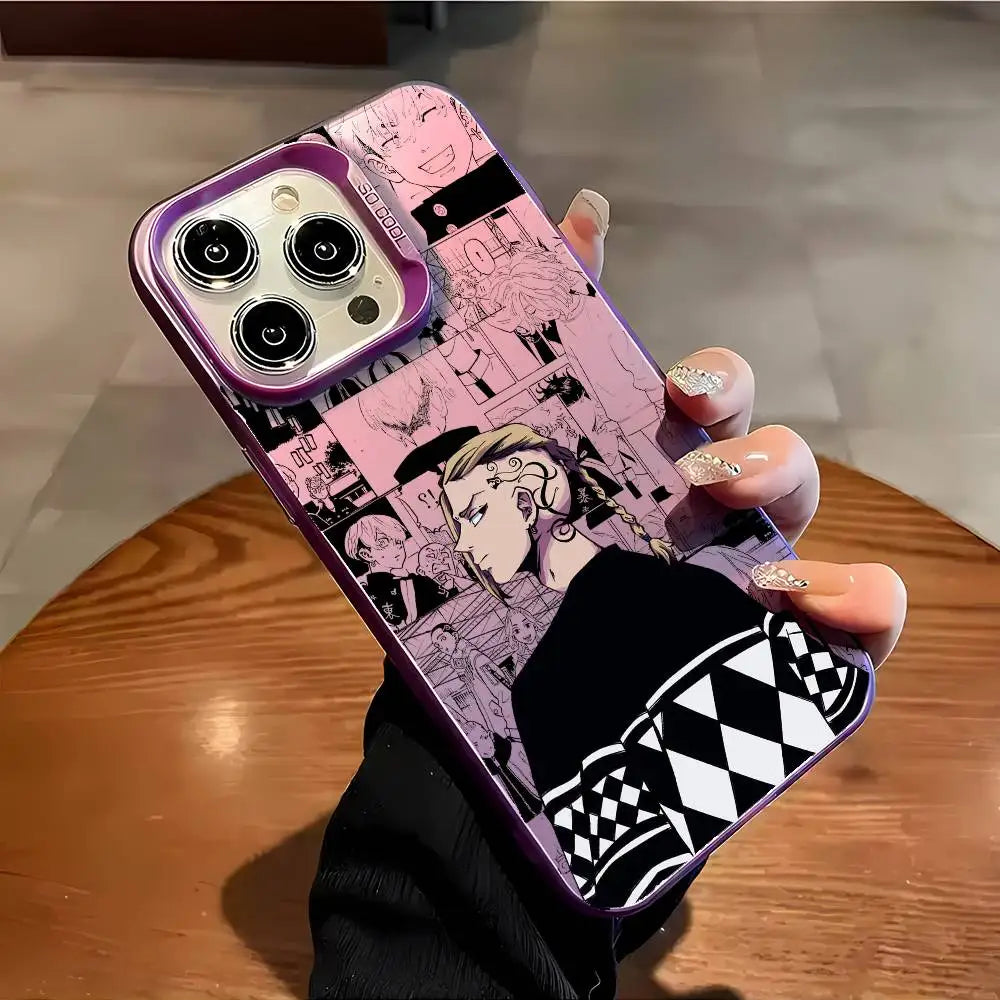Anime Tokyo Revengers Draken Phone Case For iPhone 17 16 15 14 13 12 11 Pro Max Air multicolor Matte Laser Metallic Aurora Funda
